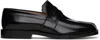 Maison Margiela Black Tabi Loafers In T8013 Black