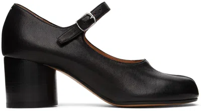Maison Margiela Black Tabi Mary-jane Heels In T8013 Black