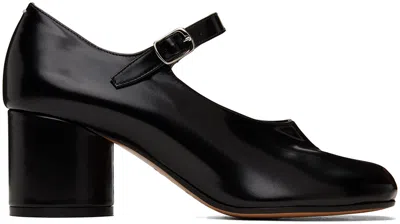 Maison Margiela Black Tabi Mary Jane Heels In T8013 Black