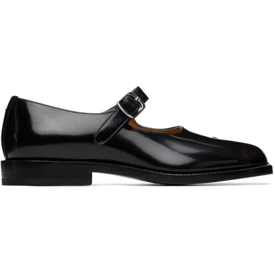 Maison Margiela Black Tabi Mary-jane Loafers In Multi