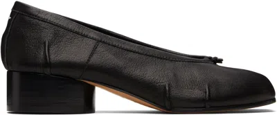 MAISON MARGIELA BLACK TABI NEW BALLERINA HEELS