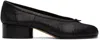 Maison Margiela Black Tabi New Ballerina Heels In T8013 Black