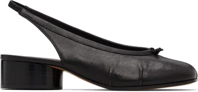 Maison Margiela Black Tabi New Ballerina Slingback Heels