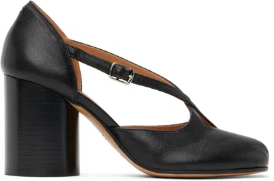 Maison Margiela Black Tabi Pump Sandal Heels In T8013 Black