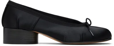 Maison Margiela Women Black Bow Ballet Flats, 7.5 Luxury Ballet Flats For Women Darveys
