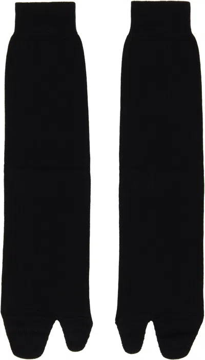 MAISON MARGIELA BLACK TABI SOCKS