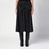 Maison Margiela Deconstructed-waist Nylon Midi Skirt In Black