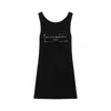 Maison Margiela Logo Stamp Tank Top In Black