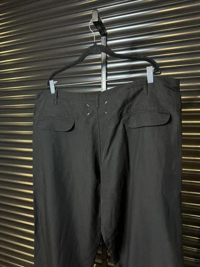 Pre-owned Maison Margiela Black Trouser Dress Pants - 52