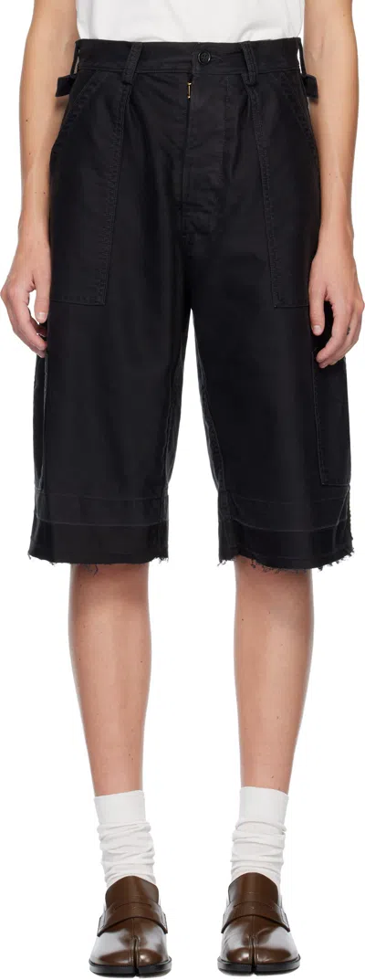 Maison Margiela Black Utility Shorts