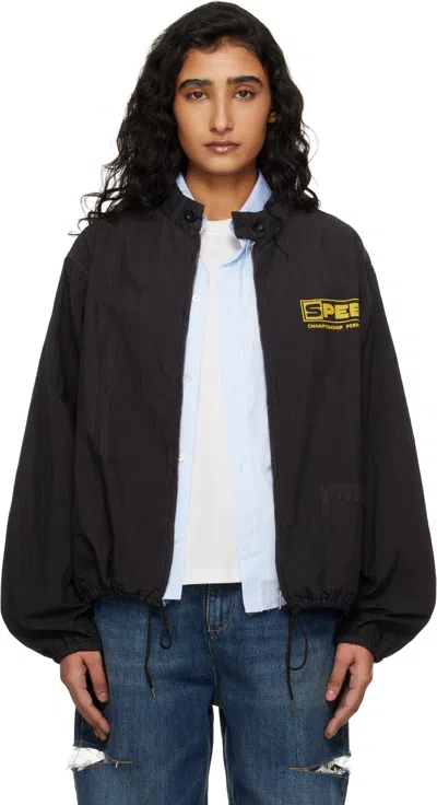 Maison Margiela Black Vintage-style Sportswear Jacket