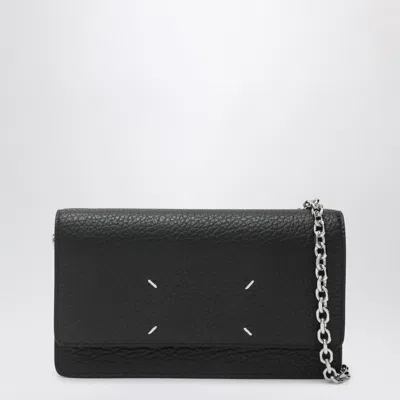 Maison Margiela Wallet With Chain In Black