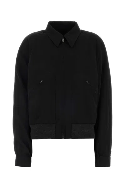 Maison Margiela Black Wool Bomber Jacket