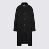 MAISON MARGIELA BLACK WOOL COAT