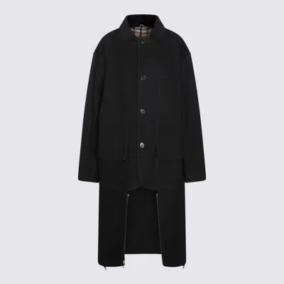 Maison Margiela Coats In Black