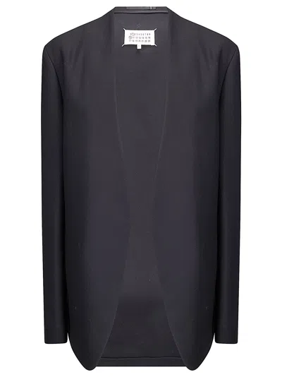 Maison Margiela Black Wool Jacket With Hidden Pockets