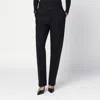 Maison Margiela Black Wool Pleated Trousers In Black