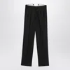 Maison Margiela Black Wool Pleated Trousers In Black