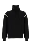 Maison Margiela Elbow Patch Sweater Sweaters And Cardigans Black In Black