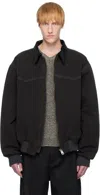 Maison Margiela Yoke Caban Jacket Man Black In Black