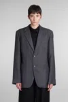 Maison Margiela Blazer In Grey Wool In Grey