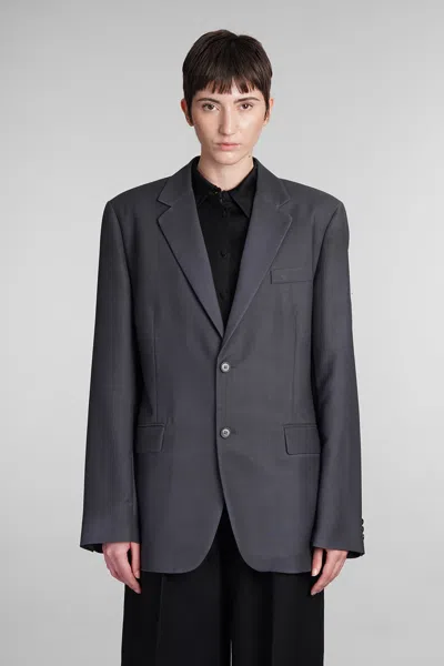 Maison Margiela Blazer In Grey Wool