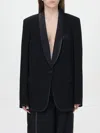 Maison Margiela Wool Single-breasted Blazer Jacket In Black