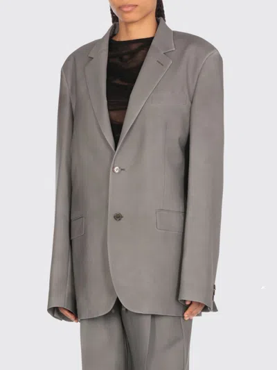 Maison Margiela Mohair Blend Blazer Featuring Pockets In Grey