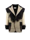 Maison Margiela Deconstructed-design Single-breasted Blazer In Multi