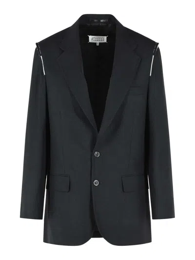 Maison Margiela Black Virgin Wool Blazer