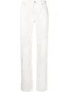 Maison Margiela Slim-fit-jeans Mit Bleach-effekt In White