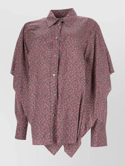 Maison Margiela Long-sleeved Shirt In Purple