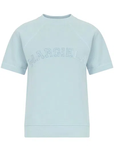 Maison Margiela Blue Cotton Clothing Sweaters