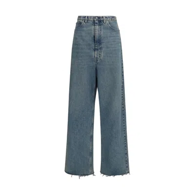 Maison Margiela Blue Cotton High-waisted Jean