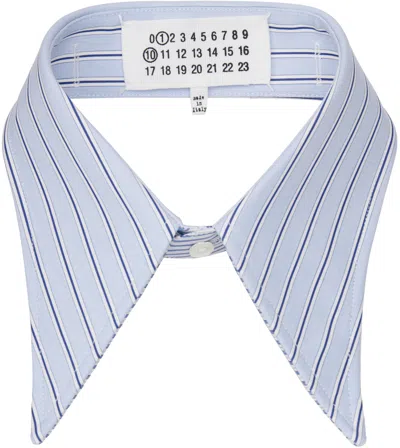 Maison Margiela Blue Cotton Poplin Collar In 001f Light Blue