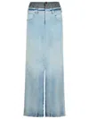 Maison Margiela Women's Denim Skirt In Blue