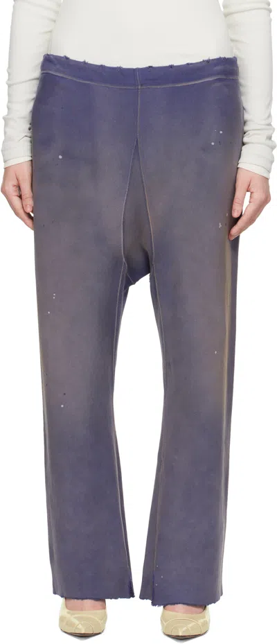 Maison Margiela Blue Distressed Lounge Pants