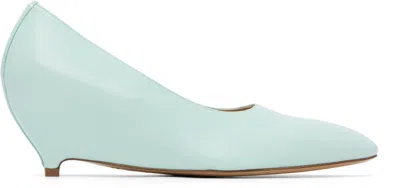 Maison Margiela Blue Heel-less Kitten Pump Heels