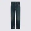 Maison Margiela Jeans Blue And Green In Blue