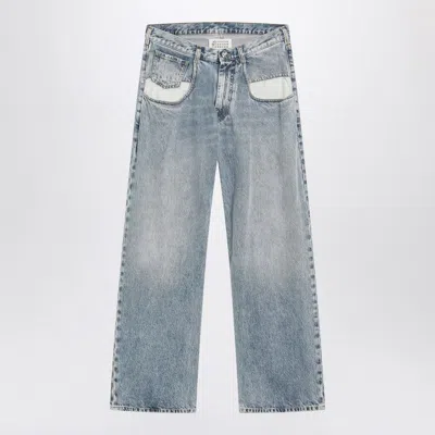 Maison Margiela Jeans With Contrasting Pockets In Blue