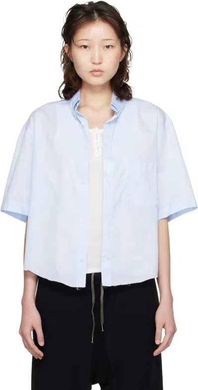 Maison Margiela Blue Short-sleeved Shirt