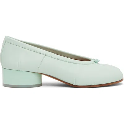 Maison Margiela Blue Tabi Ballerina Heels In T6253 Seawater