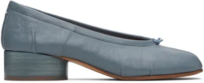 Maison Margiela Blue Tabi New Ballerina Heels