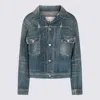 Maison Margiela Jackets Blue And Green In Blue