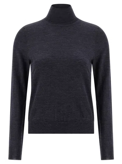 MAISON MARGIELA BLUE WOOL TURTLENECK SWEATER