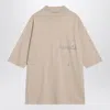 Maison Margiela Blush Beige T-shirt With Graffiti Logo