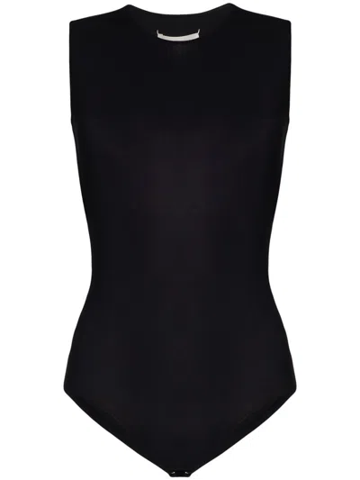 Maison Margiela Black Viscose Bodysuit
