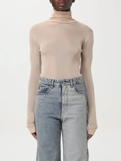 MAISON MARGIELA BODYSUIT MAISON MARGIELA WOMAN COLOR BEIGE,F81230022