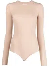 Maison Margiela Mm4 Viscose-blend Bodysuit In Pink