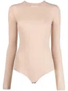 Maison Margiela Mm4 Viscose-blend Bodysuit In Pink